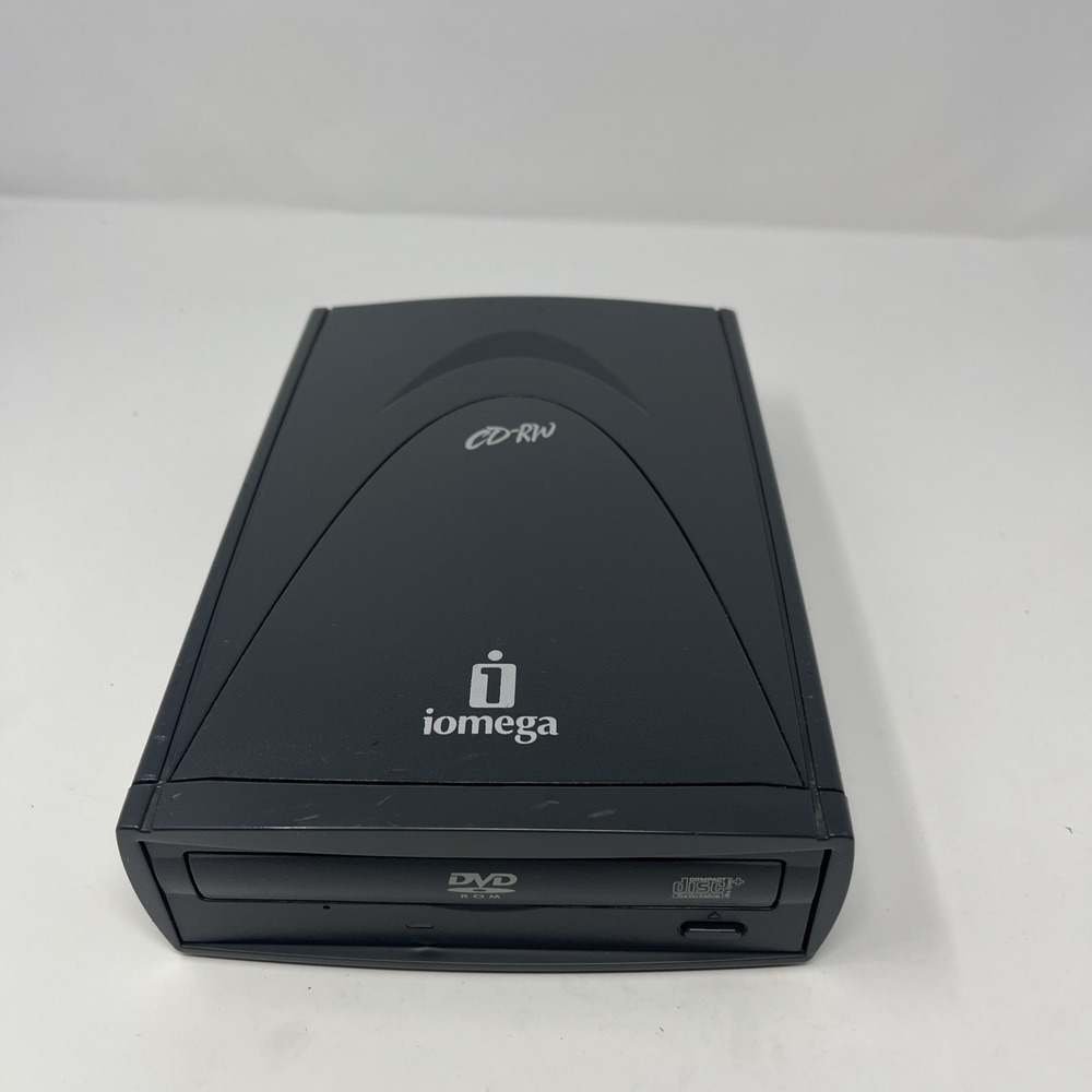 iOmega CDDVD523216EC3 CD-RW DVD Rom External DVD Rom‎ Drive Player Untested